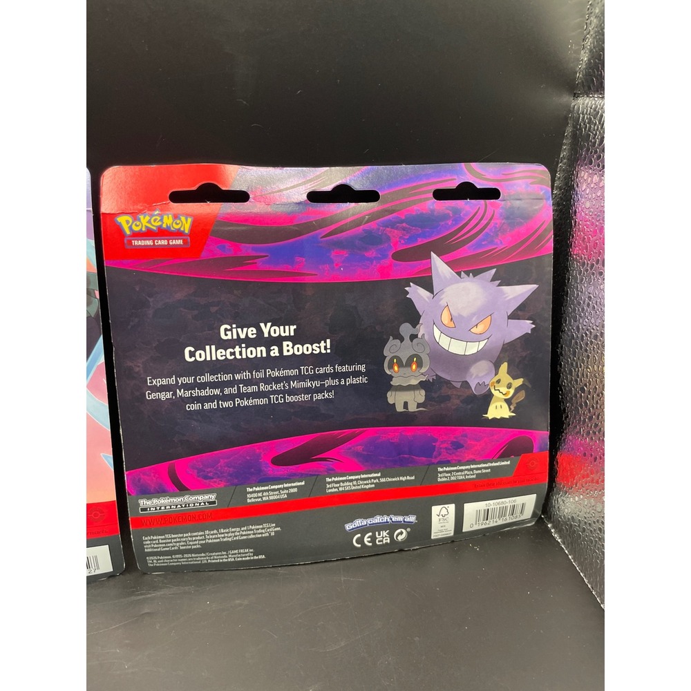 Pokemon TCG 3-Pack Blister Lot Gengar Mimikyu Latios Palkia Foil Promo Cards - Picture 6 of 6